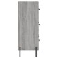 vidaXL Ντουλάπι Γκρι Sonoma 69,5 x 34 x 90 εκ. από Επεξεργασμένο Ξύλο