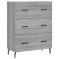 vidaXL Ντουλάπι Γκρι Sonoma 69,5 x 34 x 90 εκ. από Επεξεργασμένο Ξύλο