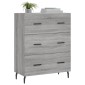 vidaXL Ντουλάπι Γκρι Sonoma 69,5 x 34 x 90 εκ. από Επεξεργασμένο Ξύλο