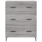 vidaXL Ντουλάπι Γκρι Sonoma 69,5 x 34 x 90 εκ. από Επεξεργασμένο Ξύλο
