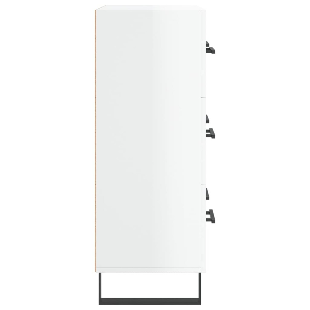 vidaXL Ντουλάπι Γυαλιστερό Λευκό 69,5x34x90 εκ. Επεξεργασμένο Ξύλο