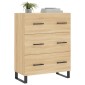 vidaXL Ντουλάπι Sonoma Δρυς 69,5 x 34 x 90 εκ. από Επεξεργασμένο Ξύλο