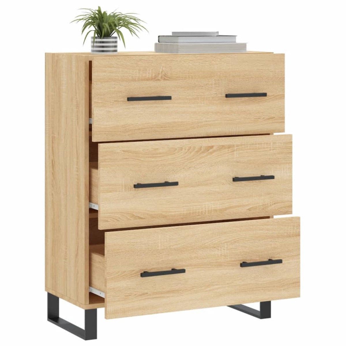 vidaXL Ντουλάπι Sonoma Δρυς 69,5 x 34 x 90 εκ. από Επεξεργασμένο Ξύλο