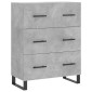 vidaXL Ντουλάπι Γκρι Σκυροδέματος 69,5x34x90 εκ. Επεξεργασμένο Ξύλο