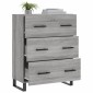 vidaXL Ντουλάπι Γκρι Sonoma 69,5 x 34 x 90 εκ. από Επεξεργασμένο Ξύλο