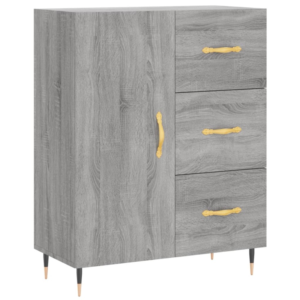 vidaXL Ντουλάπι Γκρι Sonoma 69,5 x 34 x 90 εκ. από Επεξεργασμένο Ξύλο