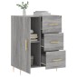 vidaXL Ντουλάπι Γκρι Sonoma 69,5 x 34 x 90 εκ. από Επεξεργασμένο Ξύλο