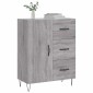 vidaXL Ντουλάπι Γκρι Sonoma 69,5 x 34 x 90 εκ. από Επεξεργασμένο Ξύλο