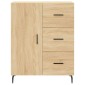 vidaXL Ντουλάπι Sonoma Δρυς 69,5 x 34 x 90 εκ. από Επεξεργασμένο Ξύλο