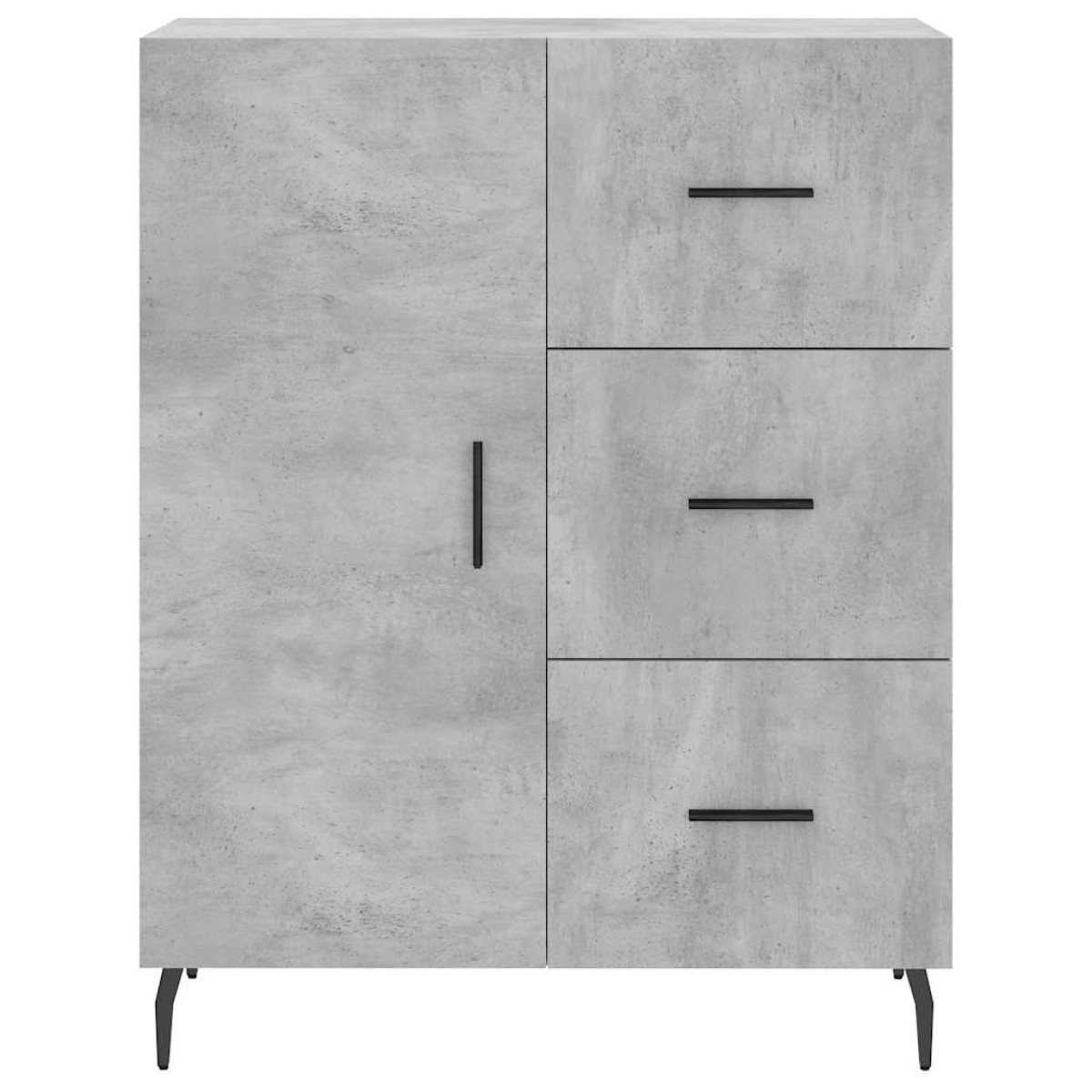 vidaXL Ντουλάπι Γκρι Σκυροδέματος 69,5x34x90 εκ. Επεξεργασμένο Ξύλο