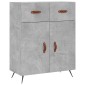 vidaXL Ντουλάπι Γκρι Σκυροδέματος 69,5x34x90 εκ. Επεξεργασμένο Ξύλο