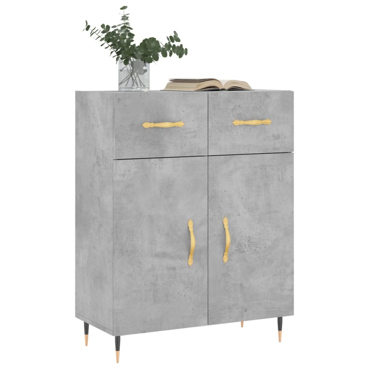 vidaXL Ντουλάπι Γκρι Σκυροδέματος 69,5x34x90 εκ. Επεξεργασμένο Ξύλο