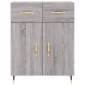 vidaXL Ντουλάπι Γκρι Sonoma 69,5 x 34 x 90 εκ. από Επεξεργασμένο Ξύλο