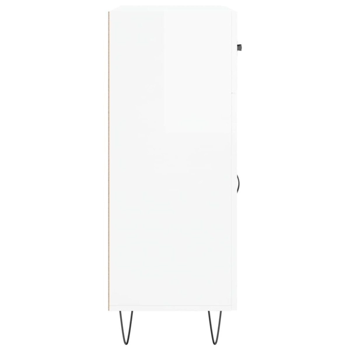 vidaXL Ντουλάπι Γυαλιστερό Λευκό 69,5x34x90 εκ. Επεξεργασμένο Ξύλο