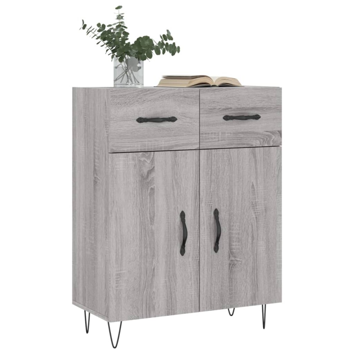 vidaXL Ντουλάπι Γκρι Sonoma 69,5 x 34 x 90 εκ. από Επεξεργασμένο Ξύλο