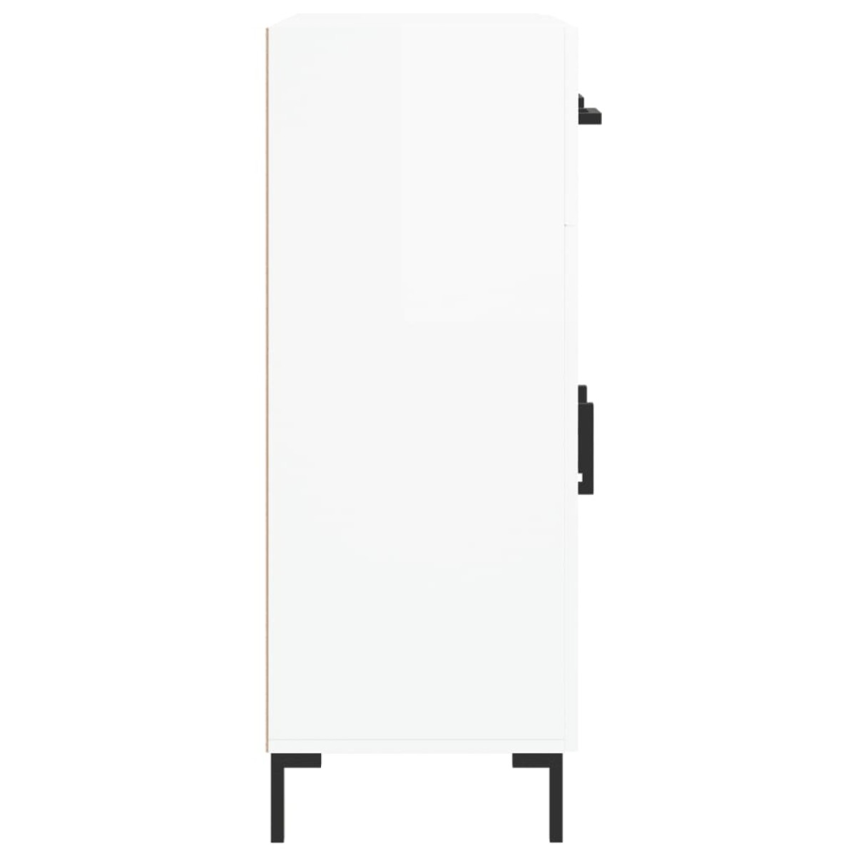 vidaXL Ντουλάπι Γυαλιστερό Λευκό 69,5x34x90 εκ. Επεξεργασμένο Ξύλο