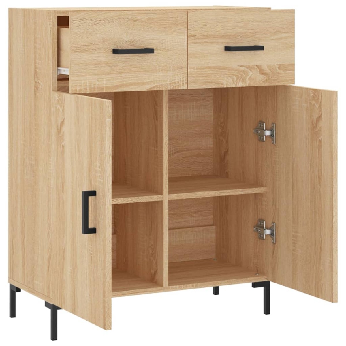 vidaXL Ντουλάπι Sonoma Δρυς 69,5 x 34 x 90 εκ. από Επεξεργασμένο Ξύλο