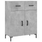 vidaXL Ντουλάπι Γκρι Σκυροδέματος 69,5x34x90 εκ. Επεξεργασμένο Ξύλο