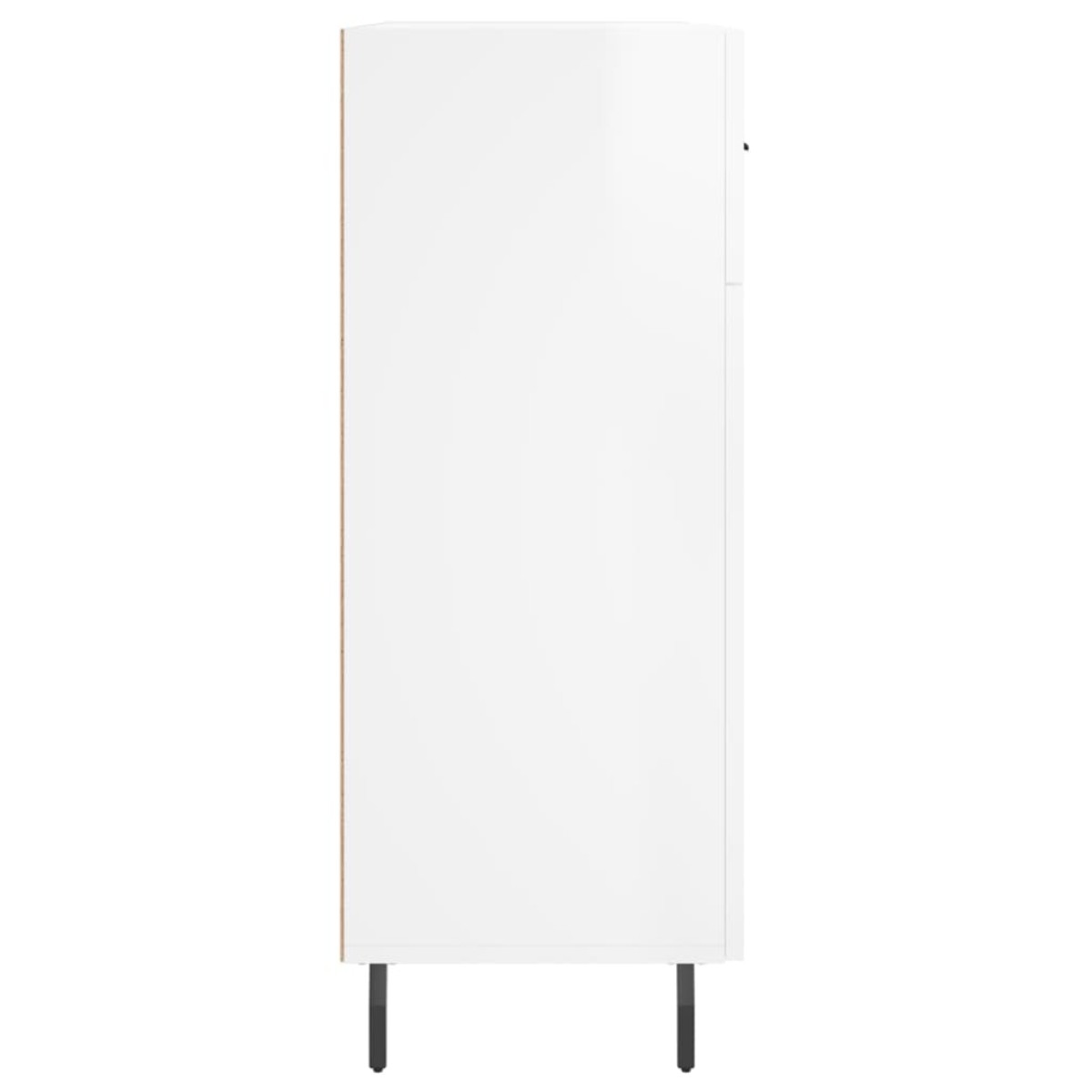 vidaXL Ντουλάπι Γυαλιστερό Λευκό 69,5x34x90 εκ. Επεξεργασμένο Ξύλο