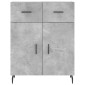 vidaXL Ντουλάπι Γκρι Σκυροδέματος 69,5x34x90 εκ. Επεξεργασμένο Ξύλο