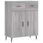 vidaXL Ντουλάπι Γκρι Sonoma 69,5 x 34 x 90 εκ. από Επεξεργασμένο Ξύλο