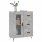 vidaXL Ντουλάπι Γκρι Σκυροδέματος 69,5x34x90 εκ. Επεξεργασμένο Ξύλο