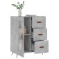 vidaXL Ντουλάπι Γκρι Σκυροδέματος 69,5x34x90 εκ. Επεξεργασμένο Ξύλο