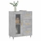 vidaXL Ντουλάπι Γκρι Σκυροδέματος 69,5x34x90 εκ. Επεξεργασμένο Ξύλο