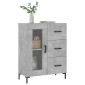 vidaXL Ντουλάπι Γκρι Σκυροδέματος 69,5x34x90 εκ. Επεξεργασμένο Ξύλο