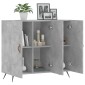 vidaXL Ντουλάπι Γκρι Σκυροδέματος 90x34x80 εκ. Επεξεργασμένο Ξύλο