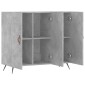 vidaXL Ντουλάπι Γκρι Σκυροδέματος 90x34x80 εκ. Επεξεργασμένο Ξύλο