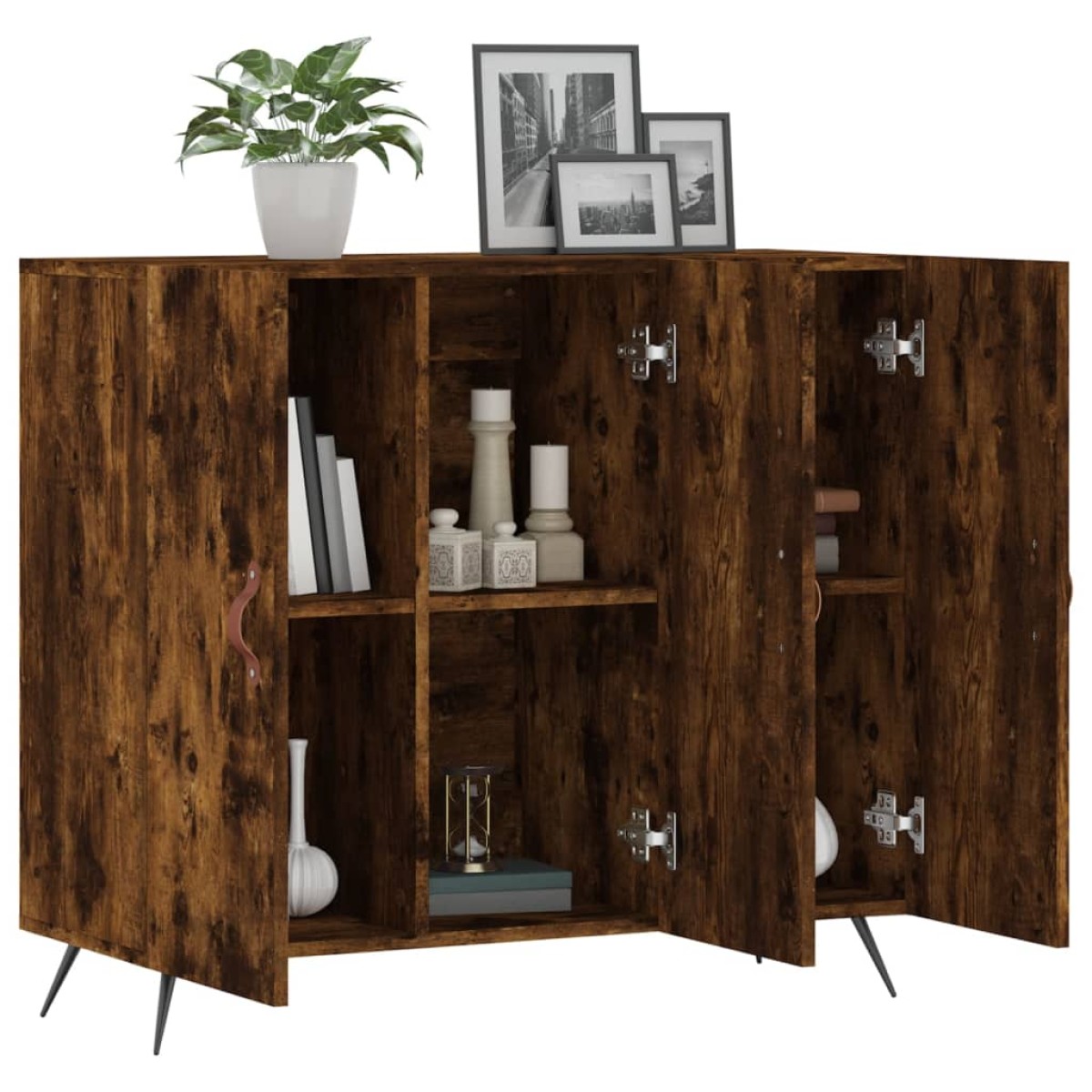 vidaXL Ντουλάπι Καπνιστή Δρυς 90x34x80 εκ. Επεξεργασμένο Ξύλο