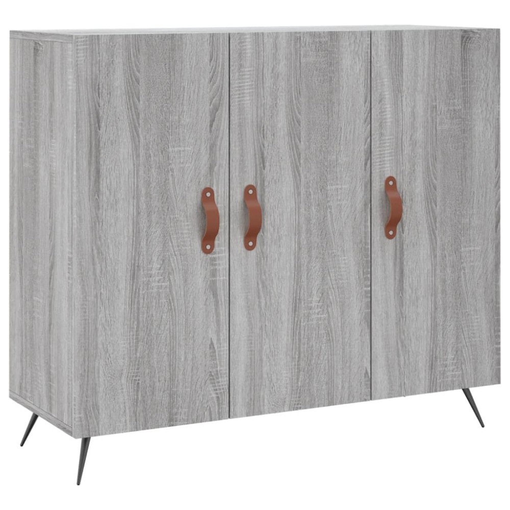 vidaXL Ντουλάπι Γκρι Sonoma 90 x 34 x 80 εκ. από Επεξεργασμένο Ξύλο