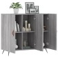 vidaXL Ντουλάπι Γκρι Sonoma 90 x 34 x 80 εκ. από Επεξεργασμένο Ξύλο