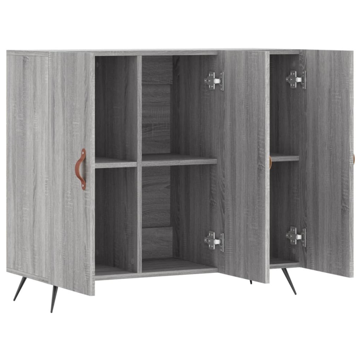 vidaXL Ντουλάπι Γκρι Sonoma 90 x 34 x 80 εκ. από Επεξεργασμένο Ξύλο