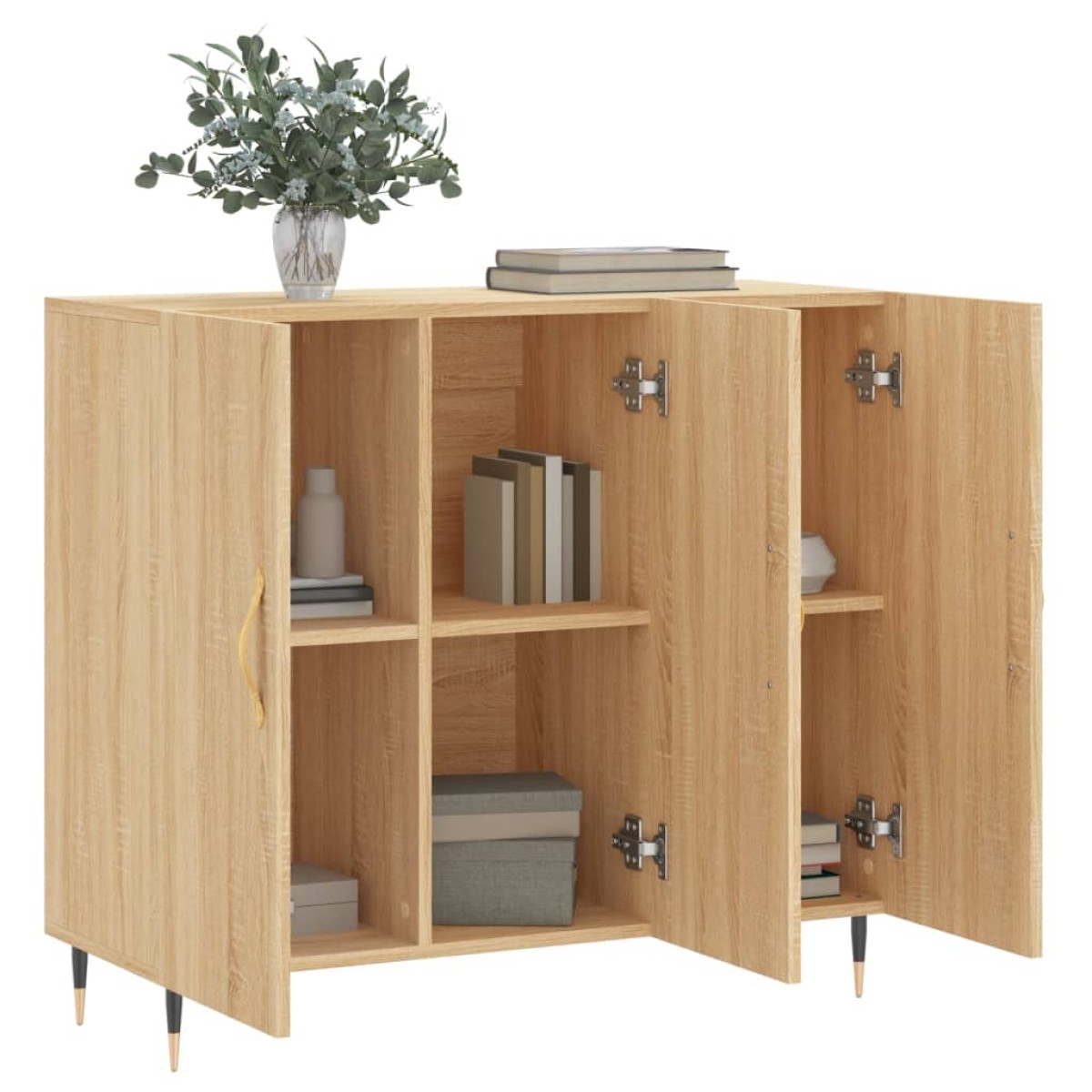 vidaXL Ντουλάπι Sonoma δρυς 90x34x80 εκ. Επεξεργασμένο Ξύλο