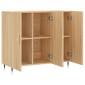 vidaXL Ντουλάπι Sonoma δρυς 90x34x80 εκ. Επεξεργασμένο Ξύλο
