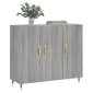 vidaXL Ντουλάπι Γκρι Sonoma 90 x 34 x 80 εκ. από Επεξεργασμένο Ξύλο