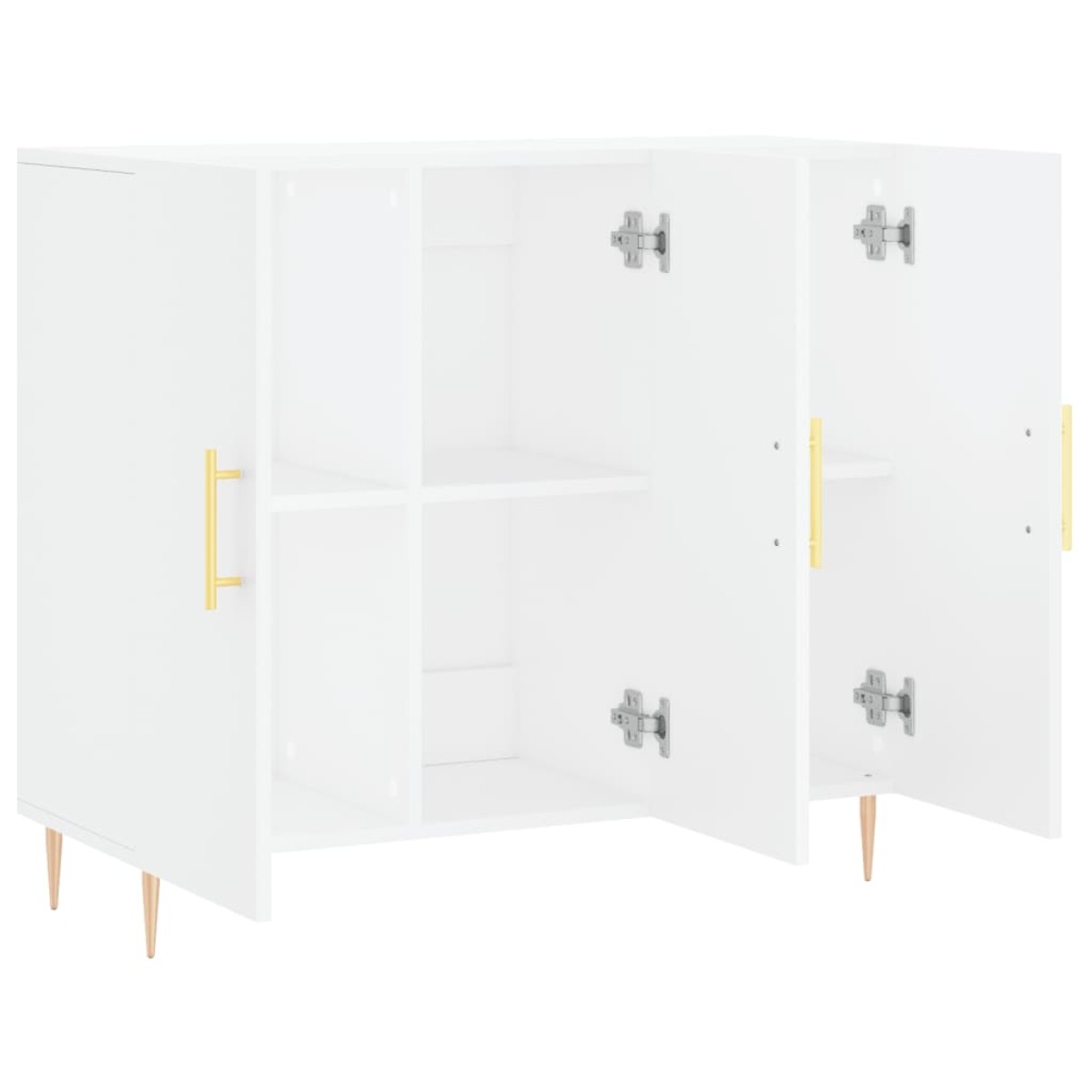 vidaXL Μπουφές Λευκός 90 x 34 x 80 εκ. από Επεξεργασμένο Ξύλο