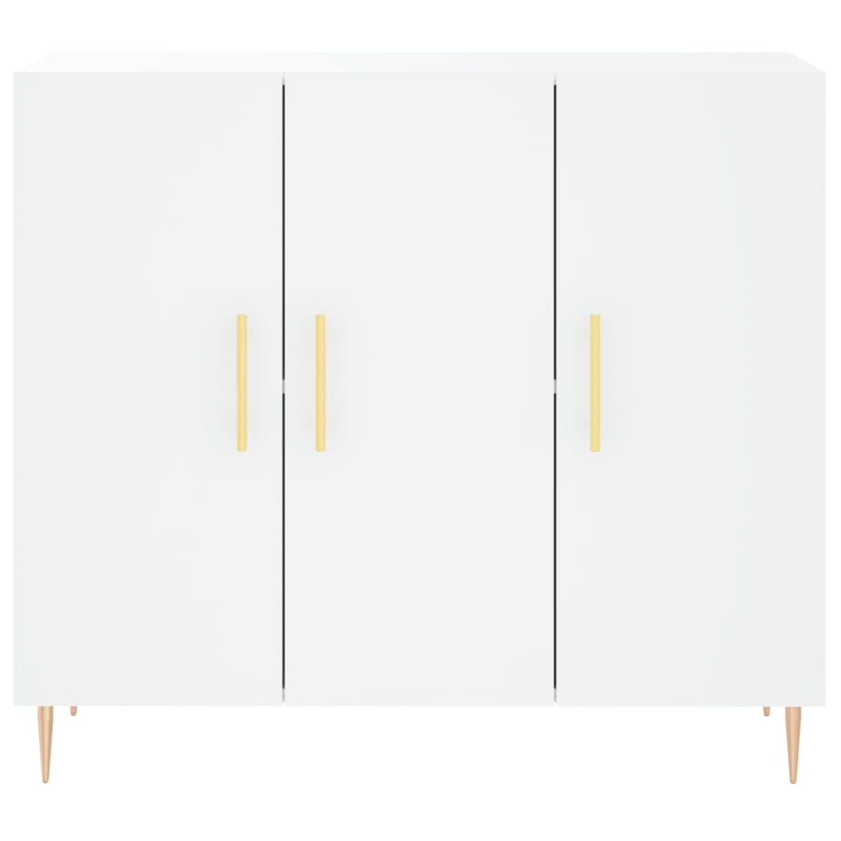 vidaXL Μπουφές Λευκός 90 x 34 x 80 εκ. από Επεξεργασμένο Ξύλο