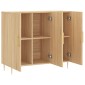vidaXL Ντουλάπι Sonoma δρυς 90x34x80 εκ. Επεξεργασμένο Ξύλο
