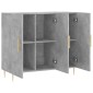 vidaXL Ντουλάπι Γκρι Σκυροδέματος 90x34x80 εκ. Επεξεργασμένο Ξύλο
