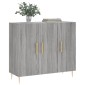 vidaXL Ντουλάπι Γκρι Sonoma 90 x 34 x 80 εκ. από Επεξεργασμένο Ξύλο