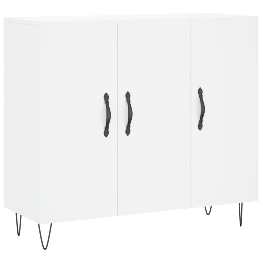 vidaXL Μπουφές Λευκός 90 x 34 x 80 εκ. από Επεξεργασμένο Ξύλο