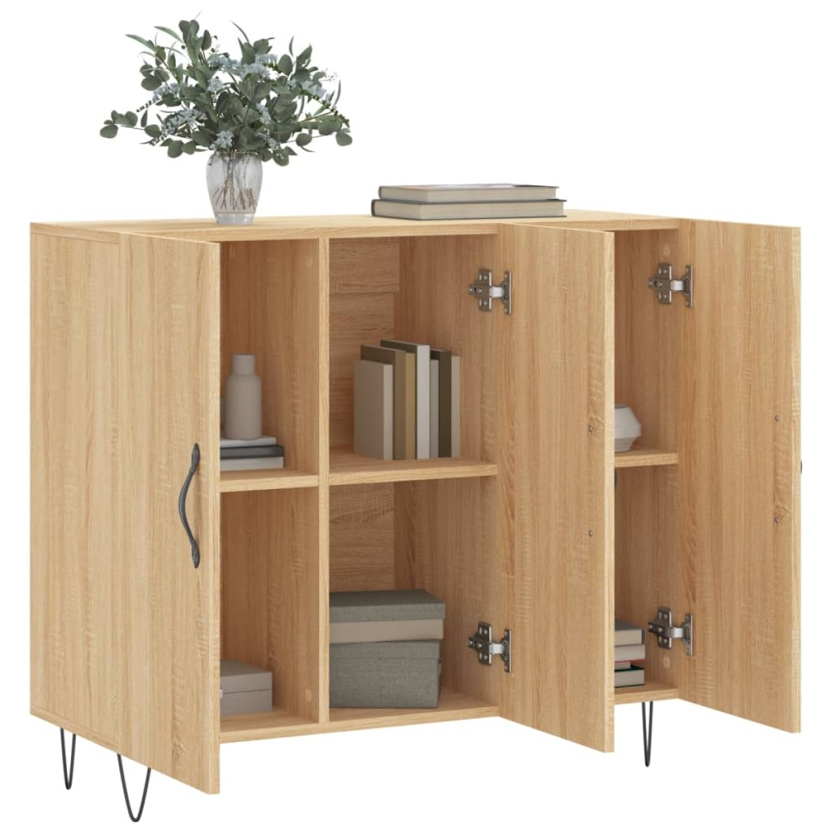 vidaXL Ντουλάπι Sonoma δρυς 90x34x80 εκ. Επεξεργασμένο Ξύλο