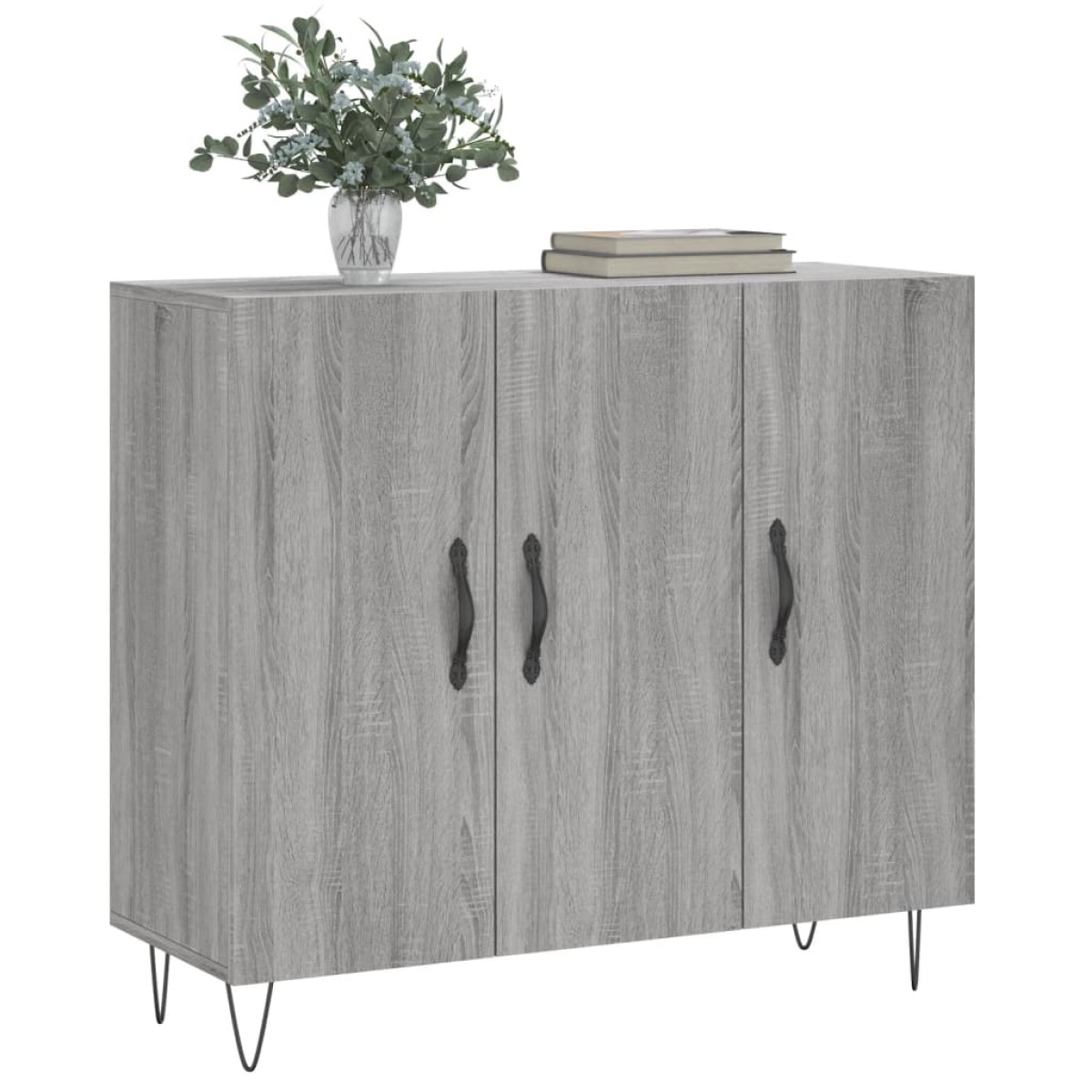 vidaXL Ντουλάπι Γκρι Sonoma 90 x 34 x 80 εκ. από Επεξεργασμένο Ξύλο