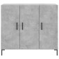 vidaXL Ντουλάπι Γκρι Σκυροδέματος 90x34x80 εκ. Επεξεργασμένο Ξύλο