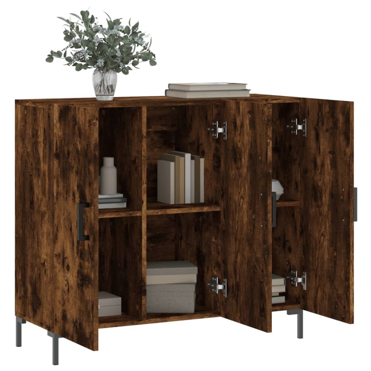 vidaXL Ντουλάπι Καπνιστή Δρυς 90x34x80 εκ. Επεξεργασμένο Ξύλο
