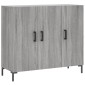 vidaXL Ντουλάπι Γκρι Sonoma 90 x 34 x 80 εκ. από Επεξεργασμένο Ξύλο