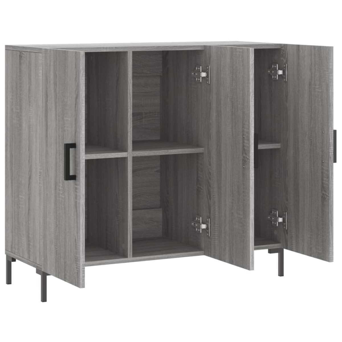 vidaXL Ντουλάπι Γκρι Sonoma 90 x 34 x 80 εκ. από Επεξεργασμένο Ξύλο